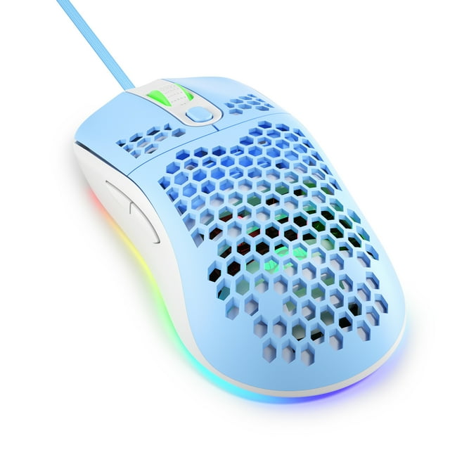FlyFlise iBlancod Lightweight RGB backlight programmable 12000DPI six-level adjustable GM01 RGB backlight wired mouse