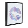 thumbnail image 2 of Stupell Industries Art Deco Purple Rainbow Lipstick Black Floating Frame Canvas Art, 18 x 18, by Kim Allen, 2 of 7