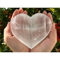 thumbnail image 2 of 5" Heart Selenite Bowl, Gemstone Carved Selenite Crystal, Meditation Bowl, Reiki Bowl, Jewelry Holder, Crown Chakra, Cleansing, Charging, Healing, 2 of 9