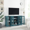 thumbnail image 3 of Teal Blue Storage Cabinet | Adjustable Shelves with 3 Heights | Smooth Surface for Easy Cleaning | Ample Desktop for Display, 3 of 6
