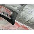thumbnail image 4 of Ambesonne Paris Quilted Bedspread Set 3 Pcs, Vintage Car and Eiffel, King Size, Grey Red, 4 of 5