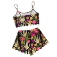 thumbnail image 4 of Bjutir Womens Halloween Pajamas Set Sleeveless Tank Top And Shorts Set Casual Home Wear Halloween Print Sleepwear For Women Black, 4 of 4