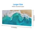 thumbnail image 4 of Disketp Gaming Mouse Pad Beach Pattern Large Mouse Mat Long Extended Desk Pad Non-Slip Rubber Mice Pads Stitched Edges Thin Pad (11.8x31.5 Inch), 4 of 9