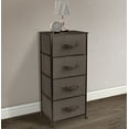 thumbnail image 3 of Sorbus 4-Drawer Chest Dresser, Brown, Lightweight, Vertical Design, 3 of 6