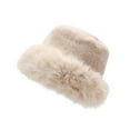 thumbnail image 4 of Gorro de invierno tipo pescador, elegante, cómodo y abrigado, ideal para la nieve. Beige, 4 of 9