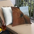thumbnail image 1 of Ahgly Company Coussin d'Extérieur Animaux Cheval, 18 Pouces par 18 Pouces, 1 of 6