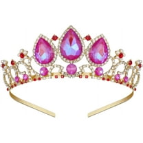 Princess Tiaras for Little Girls, Kids Dress-up Crown Headband, Birthday Wedding Halloween Cosplay Hair Accessories