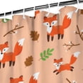 Basics Bathroom Shower Curtain, Water Resistant Fabric with Grommets ...