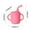 Pink, variant on JLFNYA Silicone Baby Straw Cup for Baby,Spill Proof Toddler Transition Sippy Cup with Straw and Handles,Baby Straw Cup for 6 12 18 Months,First Training Cup,Water Drinking Cup for Toddlers