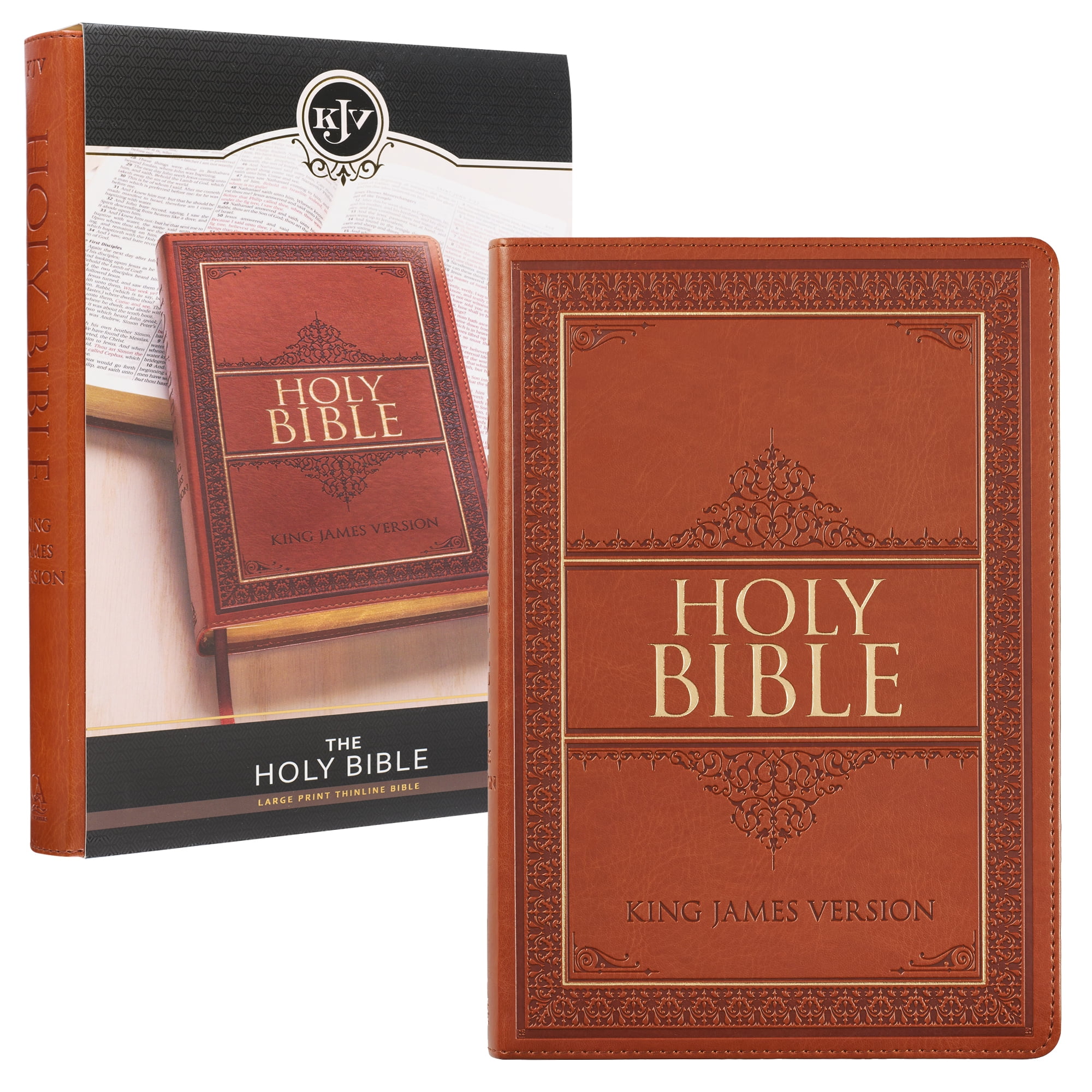 KJV Holy Bible, Giant Print Full-size Faux Leather Red Letter