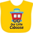 thumbnail image 3 of Inktastic Train Our Little Caboose New Baby Boys or Girls Baby Bib, 3 of 4