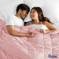 thumbnail image 2 of Bare Home Contemporary Pink Solid Print Cotton Bed Blanket, Twin-XL, 2 of 8