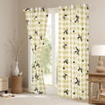 thumbnail image 3 of Homewish Modern Princess Bowknot Curtains Pack of 2 (42x84 Each), Cartoon Love Heart Curtains Blackout, Chic Fashion Plaid Checkered Bedroom Curtains, Curtains and Drapes Decor, 3 of 6