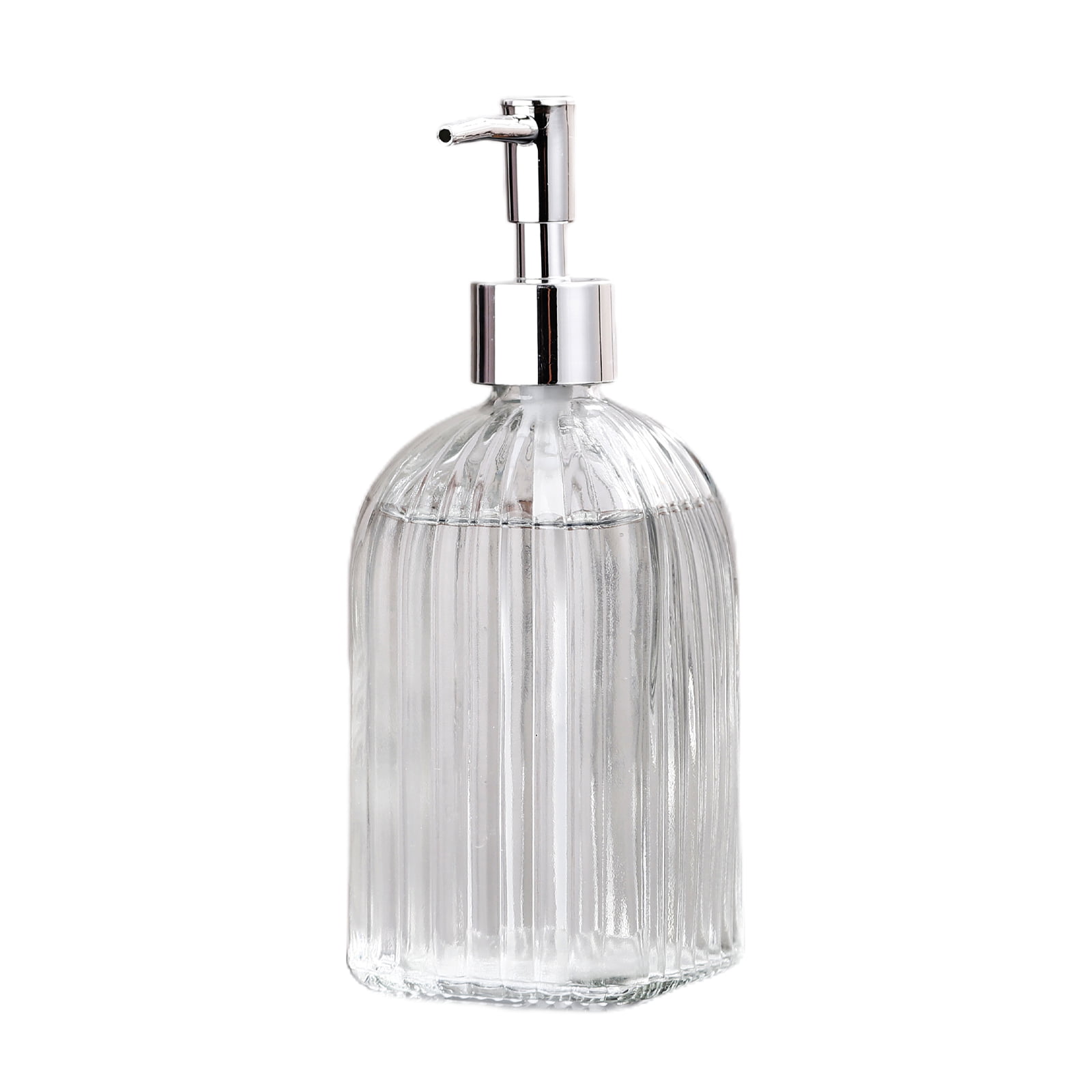 Asdomo Glass Soap Dispenser With Pump,400ml/13.5oz Lotion Refillable Liquid  Dispenser For Bathroom Kitchen