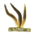 thumbnail image 4 of Unique Bargains 1 Pc Headband Feather Sequins Hairband for Women Gold Tone, 4 of 5