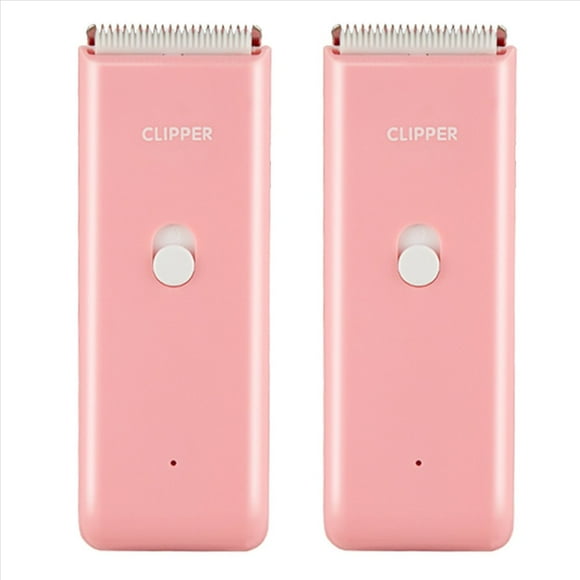 2X Peluquería de Mascotas Hospital Gatitos y Cachorros Silenciador Eléctrico Empuje Clippers Eléctrico Impermeable Afeitado Profesional Rosa