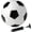 White Black, variant on Soccer Ball Size Youth Adult for Fun Wear Resistant Leather Come with Inflator Practice Balls School Football Competition