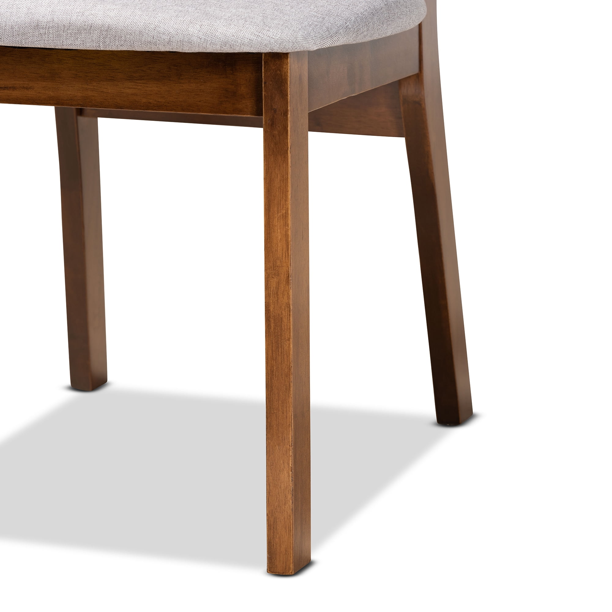 Baxton Studio Damara Dining Chair, Set of 2, Grey