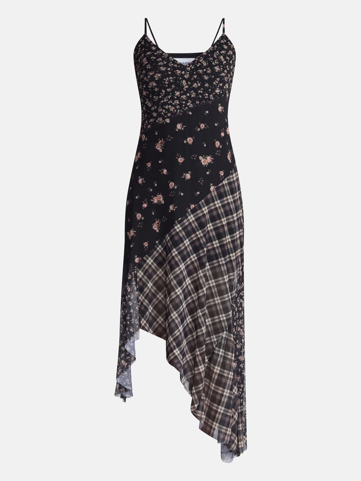 No Boundaries Mix Midi Dress, Women's XXS-4X