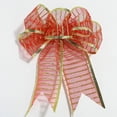 thumbnail image 2 of Christmas Ribbon Wired Sheer Organza Glitter Gifts, Xmas Ribbons Decoration, 2 of 9