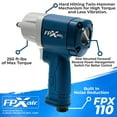 thumbnail image 2 of FPX-AIR 3/8" Composite Impact Wrench: FPX-110, Automotive Power Tools for Mechanics, Garage Tools, 2 of 5