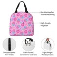 thumbnail image 2 of Kdxio Donuts Print Insulated Lunch Bag,Reusable Tote Lunch Box for Women Men,Leakproof Cooler Lunch Bags for Work Office Travel Picnic, 2 of 6