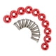 thumbnail image 5 of 10 juegos de kits de decoración del compartimiento del motor del automóvil Tornillos de capó M6 Arandelas rojas Mantenimiento de modificación, 5 of 10