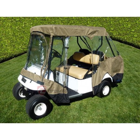 Covered Living Golf Cart Driving Enclosure for 4 - 2 Seater Roof Up to 58"