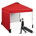 thumbnail image 2 of Pop Up Canopy 10'x10' Outdoor Sun Shade Instant Tent with 2 Sidewall & Vented Roof, Commercial Sun Shelter, Portable Canopy Shelter for Outdoor Party, Camping, Commercial Events, 2 of 8