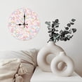 thumbnail image 3 of 10-Inch Silent Wooden Wall Clock, " Pastel Pink Blue Yellow Abstract Wall Clock Home Decor "  Silent Non-Ticking Clock, Battery Operated (AA Batteries Not Included), Artistic Home Decor, 3 of 9