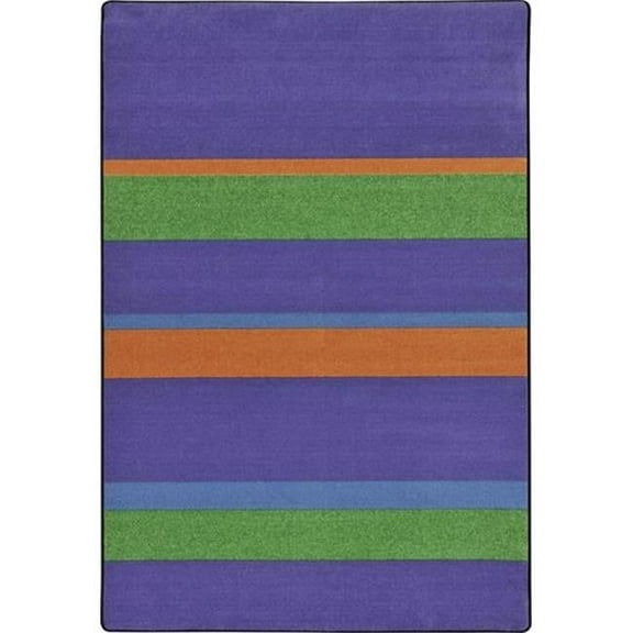 Straight and Narrow Teen Area Rugs - 7 ft. 8 in. x 10 ft. 9 in. - Violet
