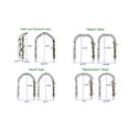 thumbnail image 5 of Tcbosik 98.4"H Garden Arch, Metal Arbor Climbing Plants, Assemble Freely for 8 Styles, Archway for Outdoor, Patio, Lawn, Yard, Cream White, 5 of 11