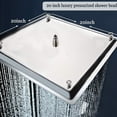 thumbnail image 5 of Zovajonia 20'' LED Rainfall Bathroom Large Shower Head Square Top Sprayer Brushed Nickel, 5 of 8