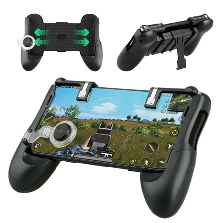 Gaming Joystick, EEEKit Retractable Mobile Phone Controller Joystick Gamepad Extended Handle Shooter Trigger Fire Button Aim Key for PUBG IOS &