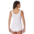 thumbnail image 3 of SCHIESSER Camisetas interiores para mujer, pack de 4 - «Cotton Essentials», camiseta sin mangas, algodón Blanco 3XL (XXX-Large), 3 of 5