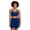 Navy Peony, variant on Women's Sports Club Bra, Sizes XS-XXXL