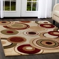 thumbnail image 6 of Home Dynamix Tribeca Emmitt Contemporary Geometric Circles Area Rug, Ivory/Red, 5'2"x7'2", 6 of 6