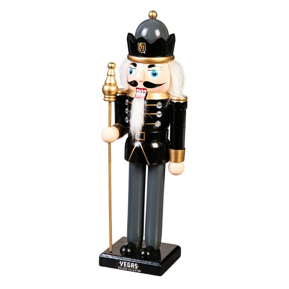 Vegas Golden Knights 12" Wooden Nutcracker Statue