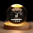 thumbnail image 5 of Usb Luminous Crystal Ball Night Light Bedside Lamp Christmas Gift, 5 of 5