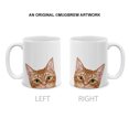 thumbnail image 2 of WIRESTER 11 Oz Ceramic Tea Cup Coffee Mug, Orange Tabby Kitten Cat, 2 of 7