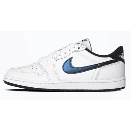 Men's Jordan 1 Low 85 White/Navy-White (FB9933 141) - 8