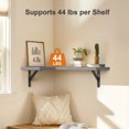 thumbnail image 6 of FURNINXS Rustic Corner Floating Shelves 5.9” x 11.4” x 16.5” 4-Tier Wood Finish (4 Count), 6 of 7