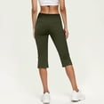 thumbnail image 6 of AINIYS High Waisted Quick Dry Stretchy Capris Pants for Women Fitness Yoga Outdoor Green L, 6 of 9