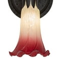 thumbnail image 3 of Meyda Lighting 5.5" Wide Seafoam/Cranberry Tiffany Pond Lily Wall Sconce - N/A, 3 of 7