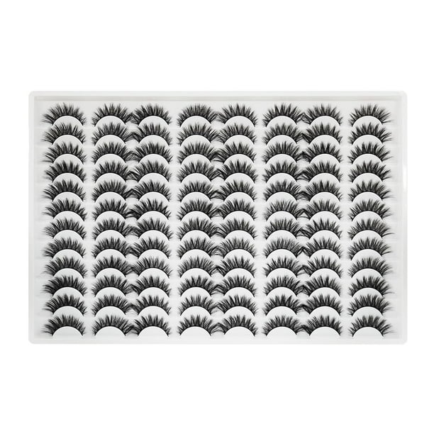 Pestañas postizas Azenlo, 48 pares, 14 mm, 3D
