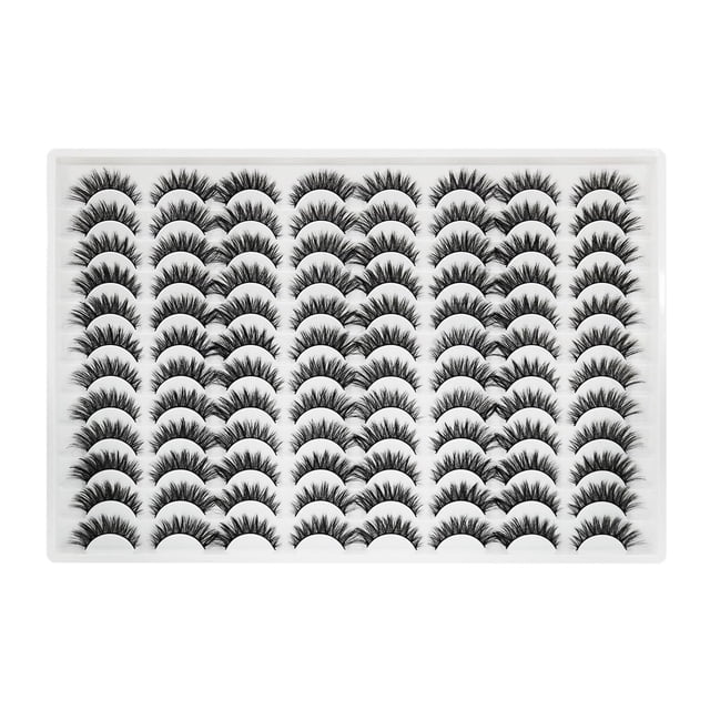 Pestañas postizas Azenlo, 48 pares, 14 mm, 3D