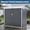 Dark Grey, variant on Acekid Outdoor Storage Shed Trash Can Box with Lockable Door & Sloped Roof, Galvanized Steel, Dark Grey