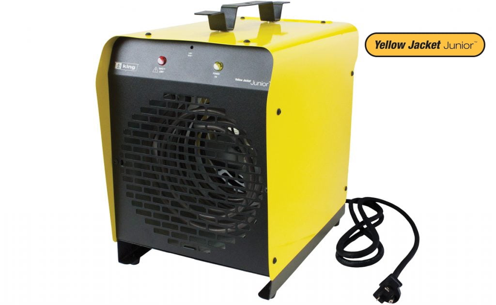 King Electric Portable Shop Heater, 3750W / 240V, Yellow, PSH2440TB