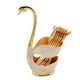thumbnail image 1 of Juego de cubiertos Swan, soporte para vajilla, base, organizador de exhibición y almacenamiento de cubiertos Oro, 1 of 9