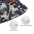 thumbnail image 3 of Pofeuu Cute ghost in the flowers Print Polyester Microfiber Plush Pillowcases, Super Soft and Cozy Pillow Case Covers with Envelop Closure（Pillow core not included）-20"x30", 3 of 6